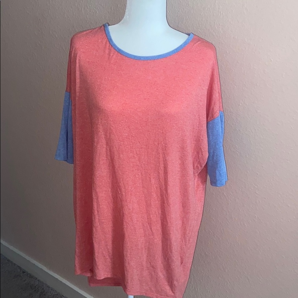 Lularoe Orange and Blue Shirt
